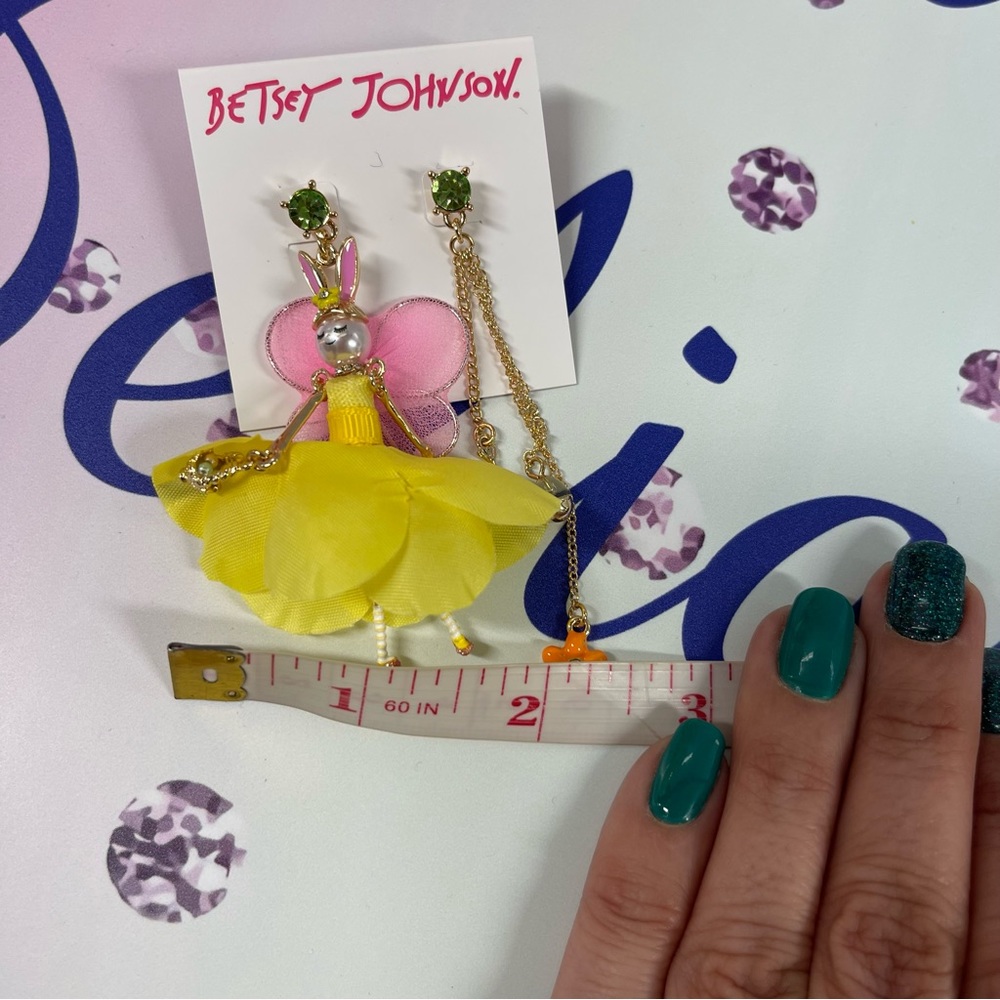 💋NWT AUTH BJ BUNNY EARRINGS - Picture 10 of 10